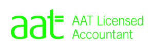 AAT Licensed Accountants logo 60mm green