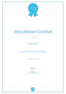 Xero certificate