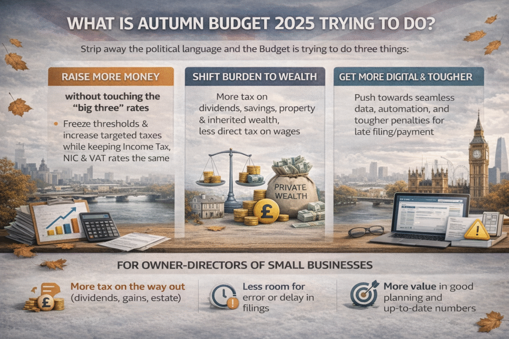 Autumn budget 2025 trying to do