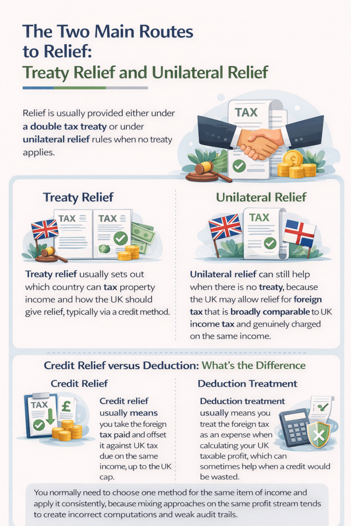 Double taxation relief on foreign rental income
