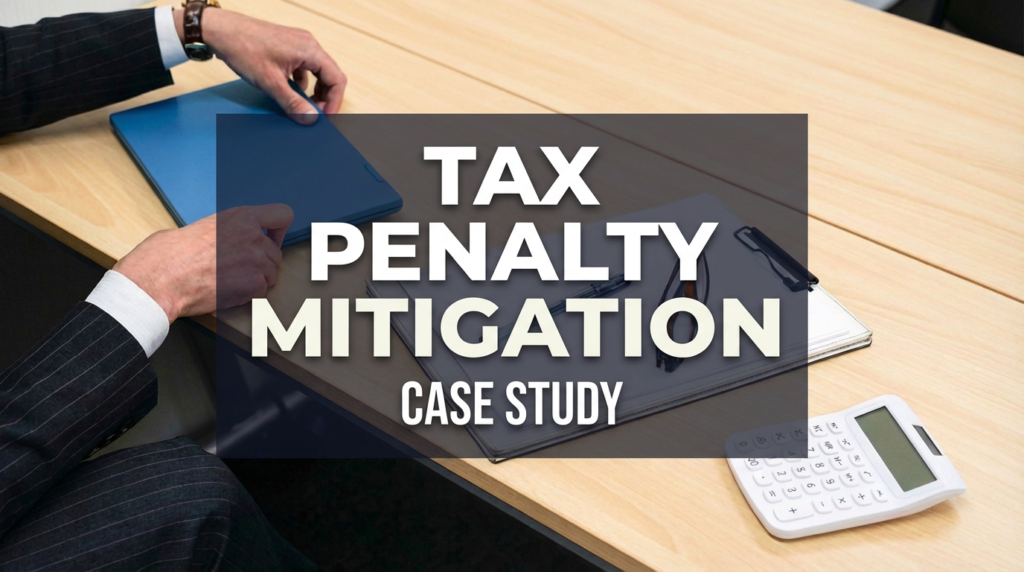 Tax penalty mitigation case study