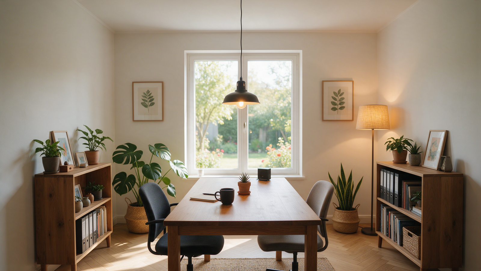 Meeting table set for a tax return consultation with a Cardiff accountant